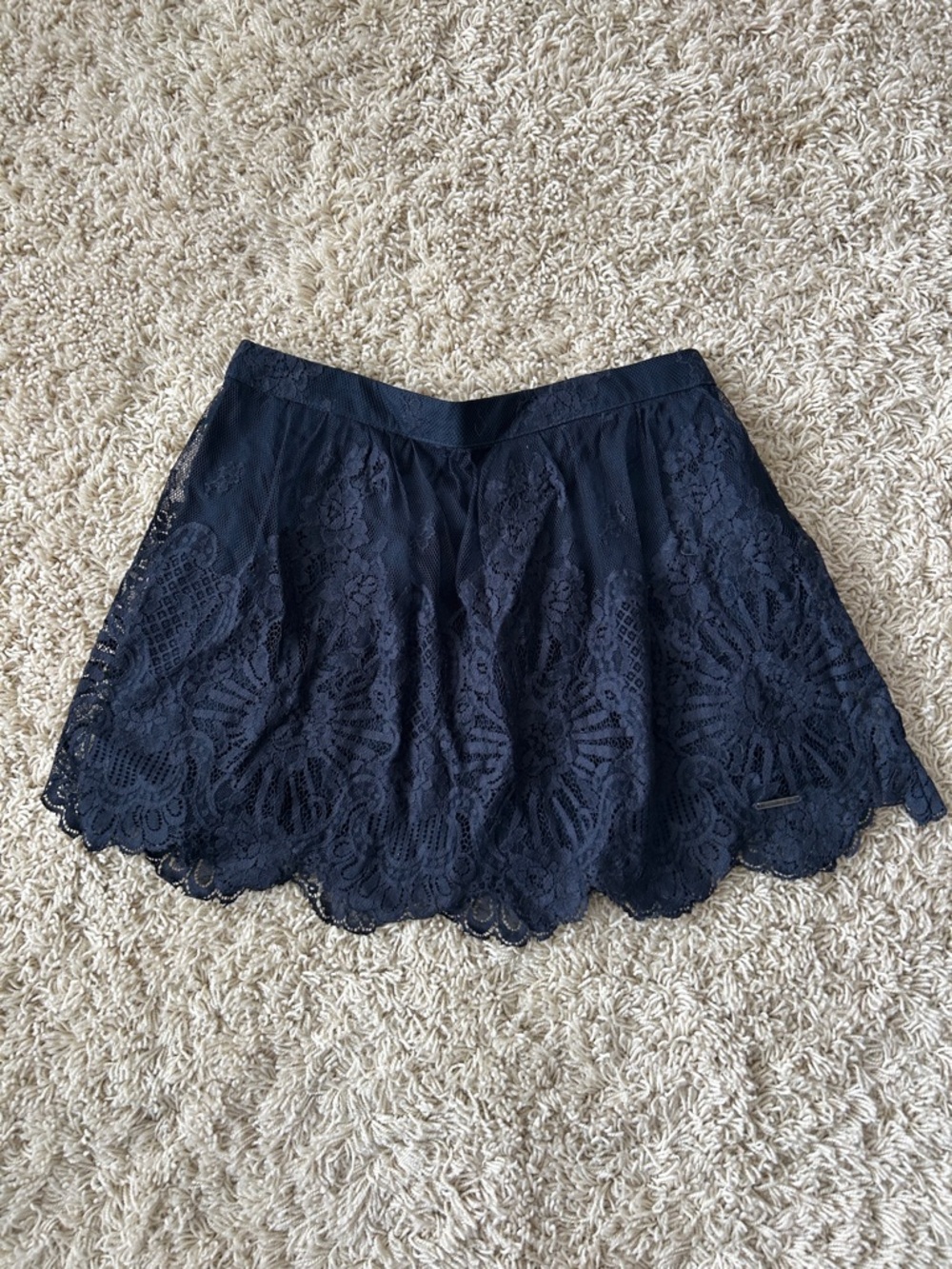 Abercrombie & Fitch Lace Navy Skirt 
Size XS